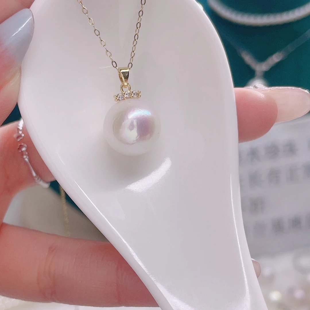 淡水珍珠未镶嵌吊坠(赠链)