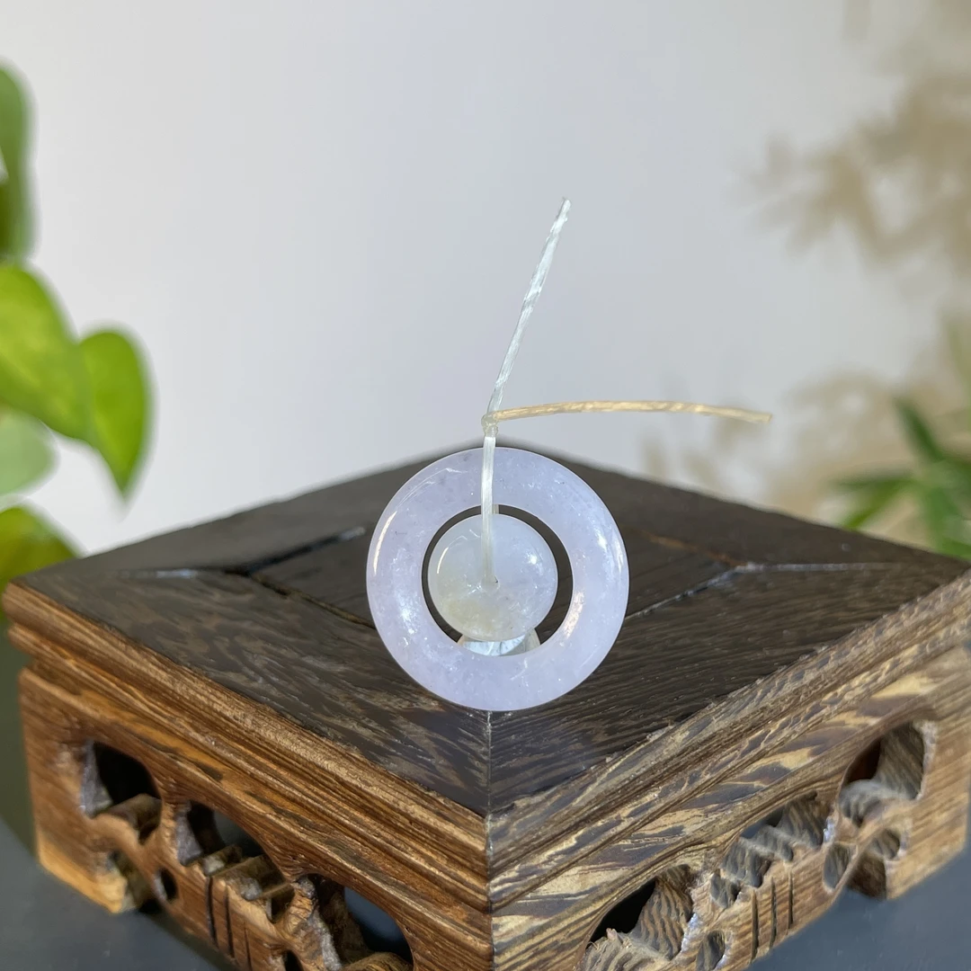 JXA20-015 天然缅甸A货翡翠 子母扣