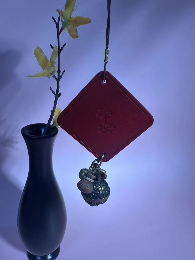 含辰砂工艺品朱砂设计款车挂 多样性发其一