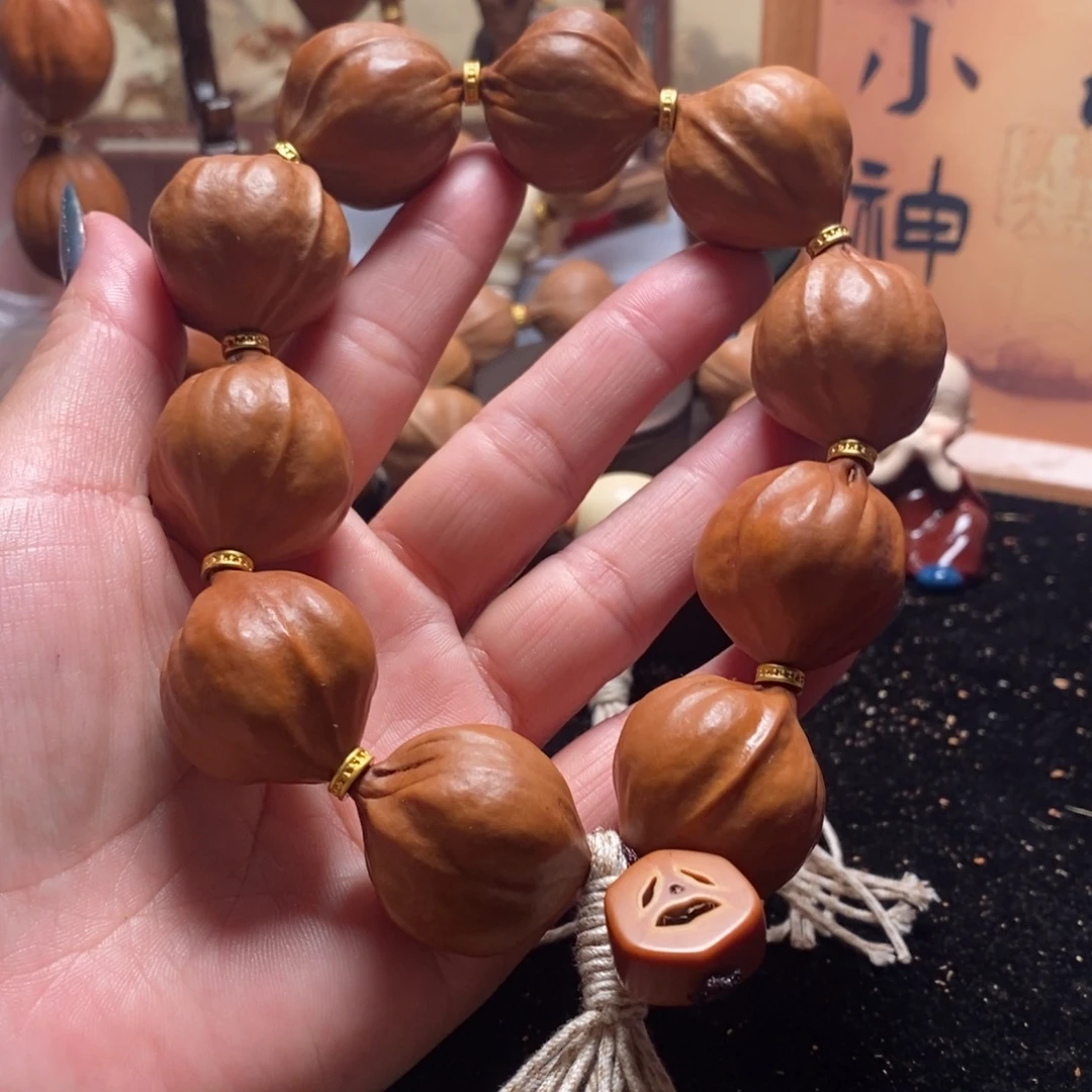 O***张橄榄核手串/手链2.6三花10➕囧