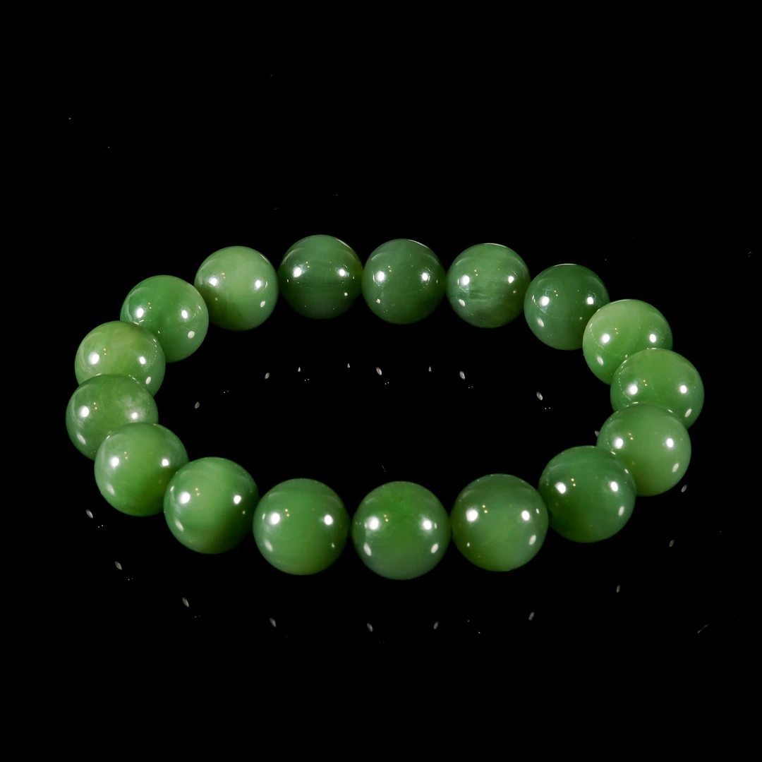 LOT.017和田碧玉手串/X3267