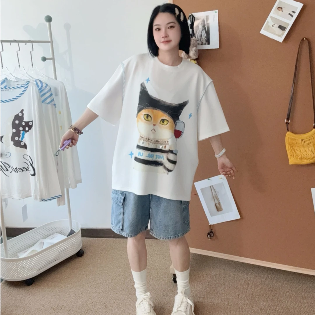 hi to hi 2025夏季新款 牛仔工装中裤