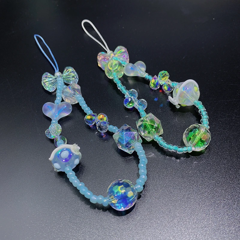 精品手工ins风夏日清新海盐星星手链高级感设计个性手机挂链