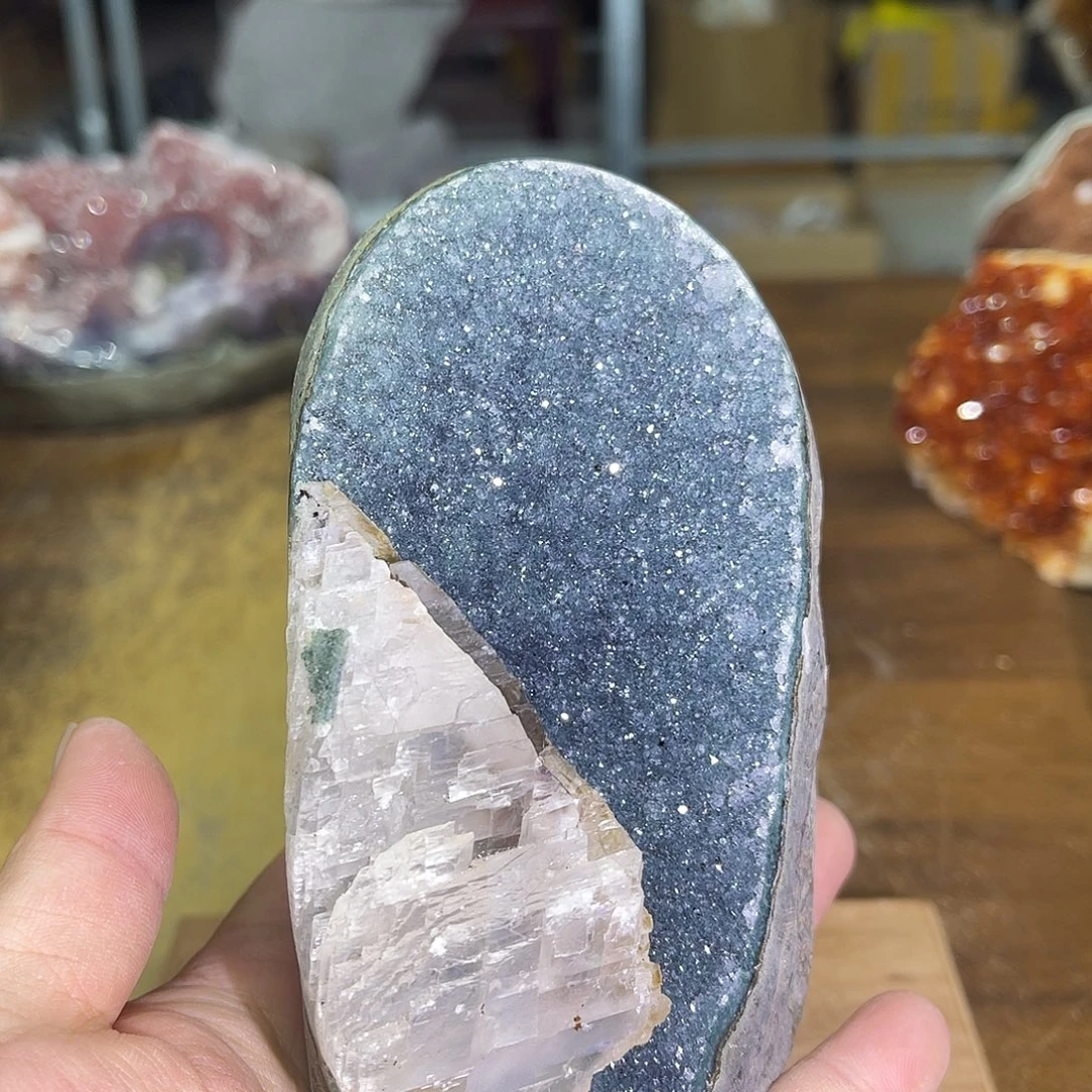 摆件紫晶未镶嵌天然