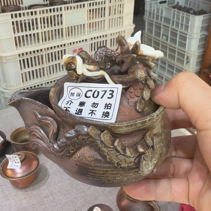 陶盘柴烧福利心哦多多