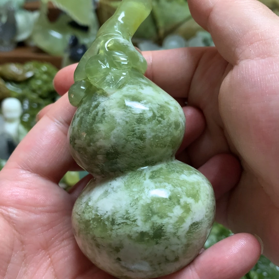 岫玉未镶嵌手把手把