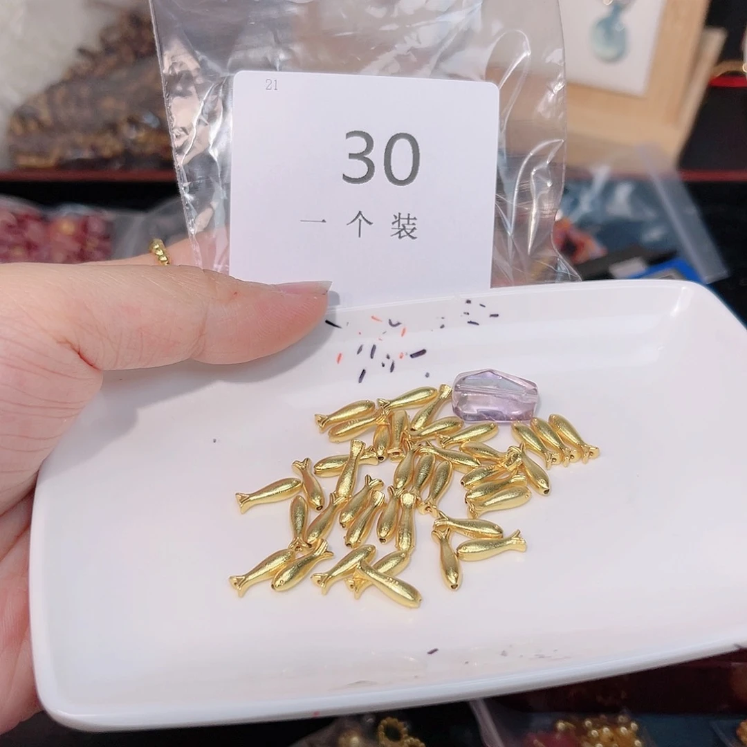 紫晶珠宝半成品银S925镀金镶嵌30