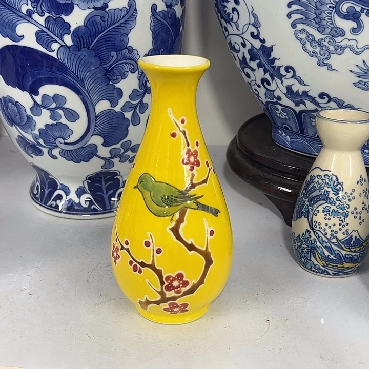 摆件青花瓷居家摆件，花瓶
