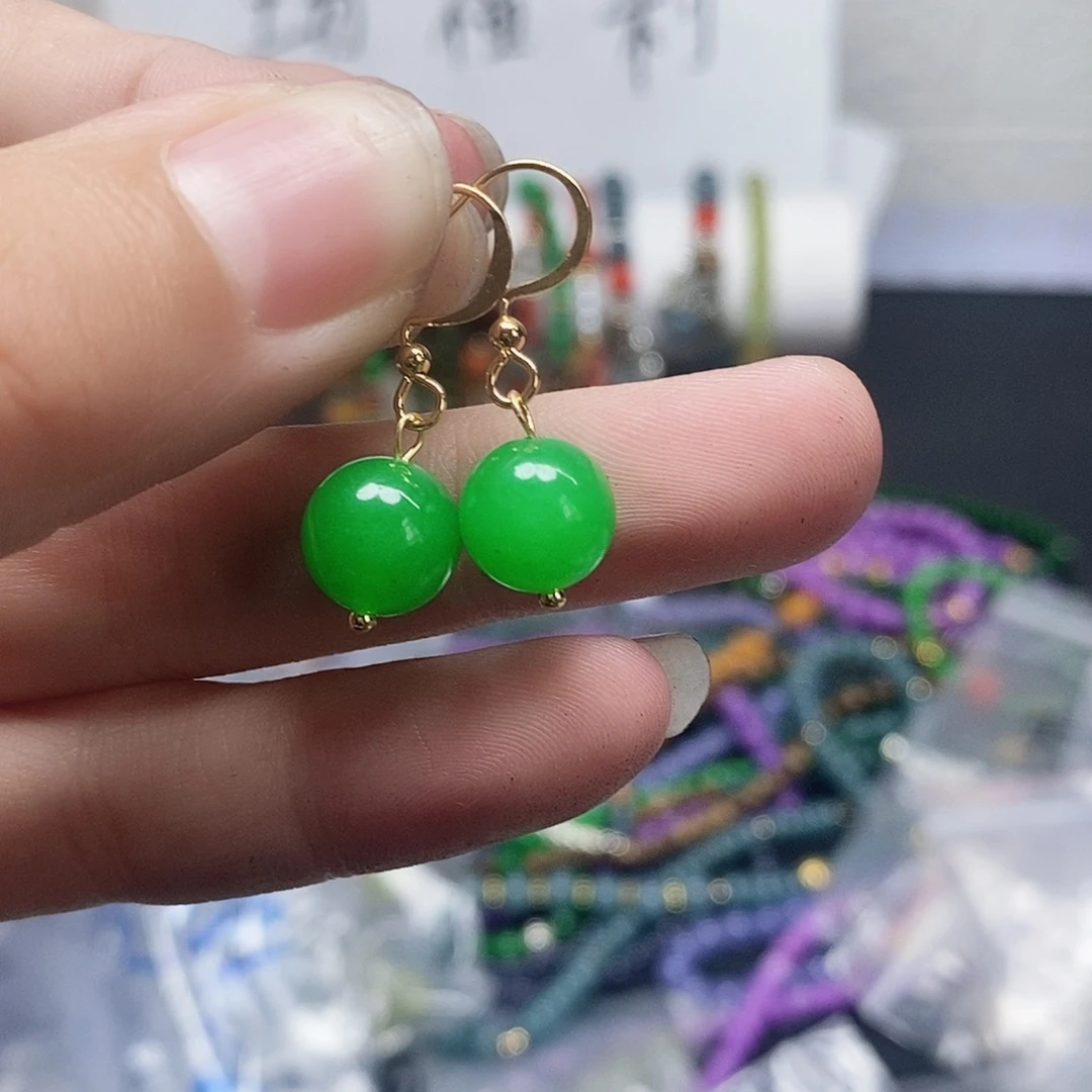 未镶嵌耳钉玛瑙/玉髓37
