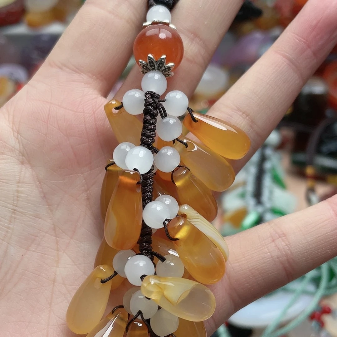 玛瑙/玉髓颈饰合金蔡*多
