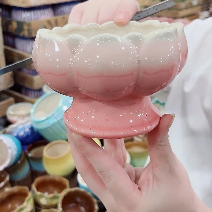 有孔.凑单10元陶瓷花盆发货！