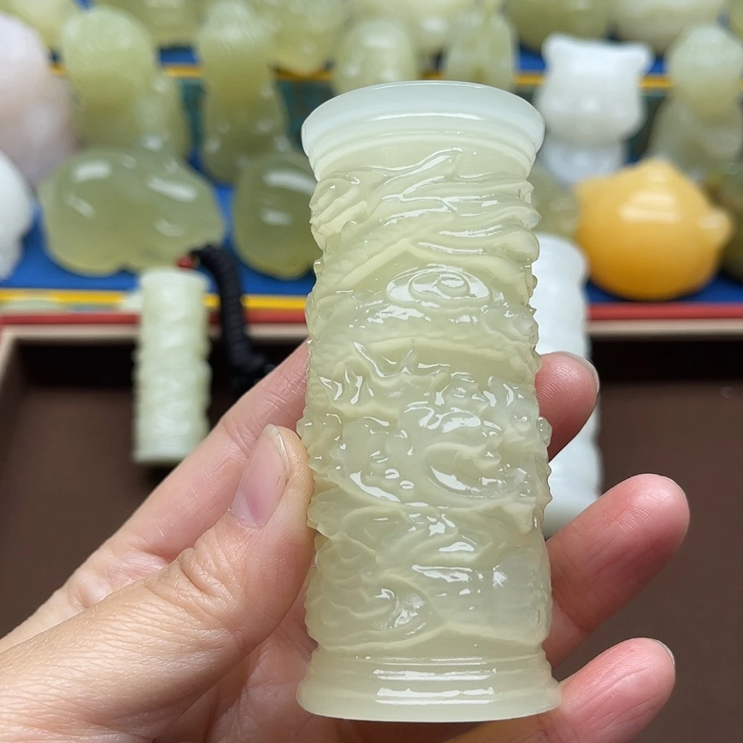 玉天然桌面小摆件