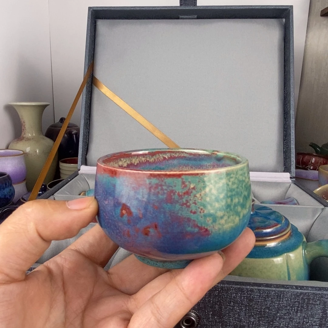 洋***中国神后钧瓷茶具处理