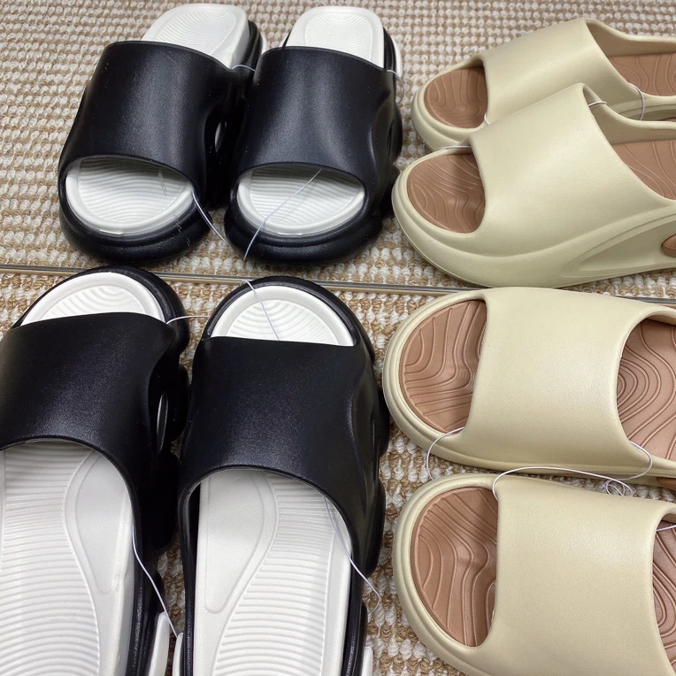 EVA厚底一字拖凉拖鞋沙滩男女鞋防臭防滑踩屎感微瑕疵介意慎拍