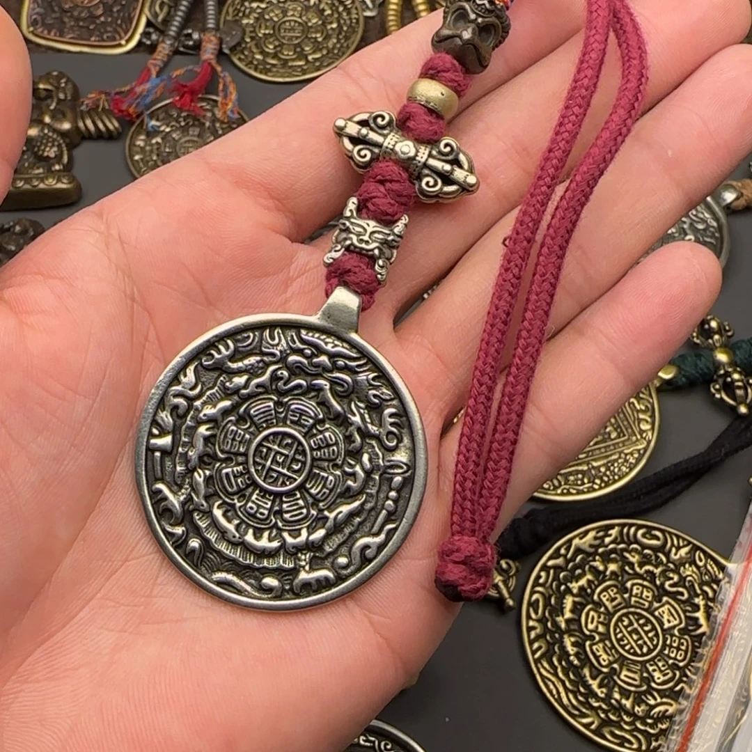 机***正老铜九宫牌吊坠喜欢的来