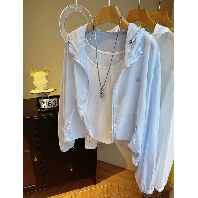冰丝防晒衣女款夏季小个子短外套2025新款户外透气轻薄时尚空调服