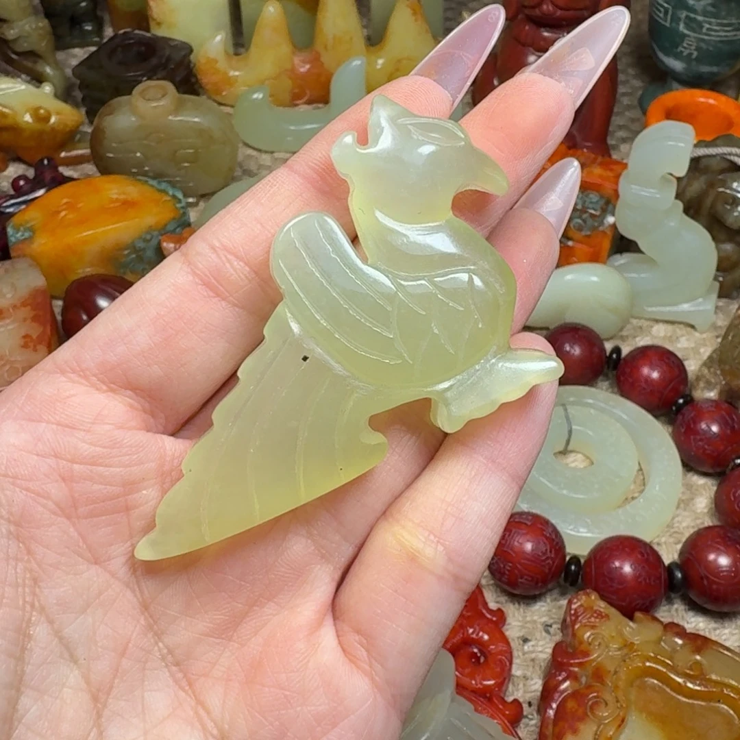 白玉菩提吊坠挂件