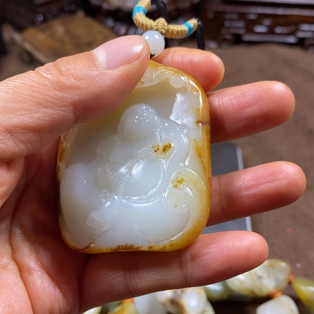 用***0和田玉未镶嵌挂件