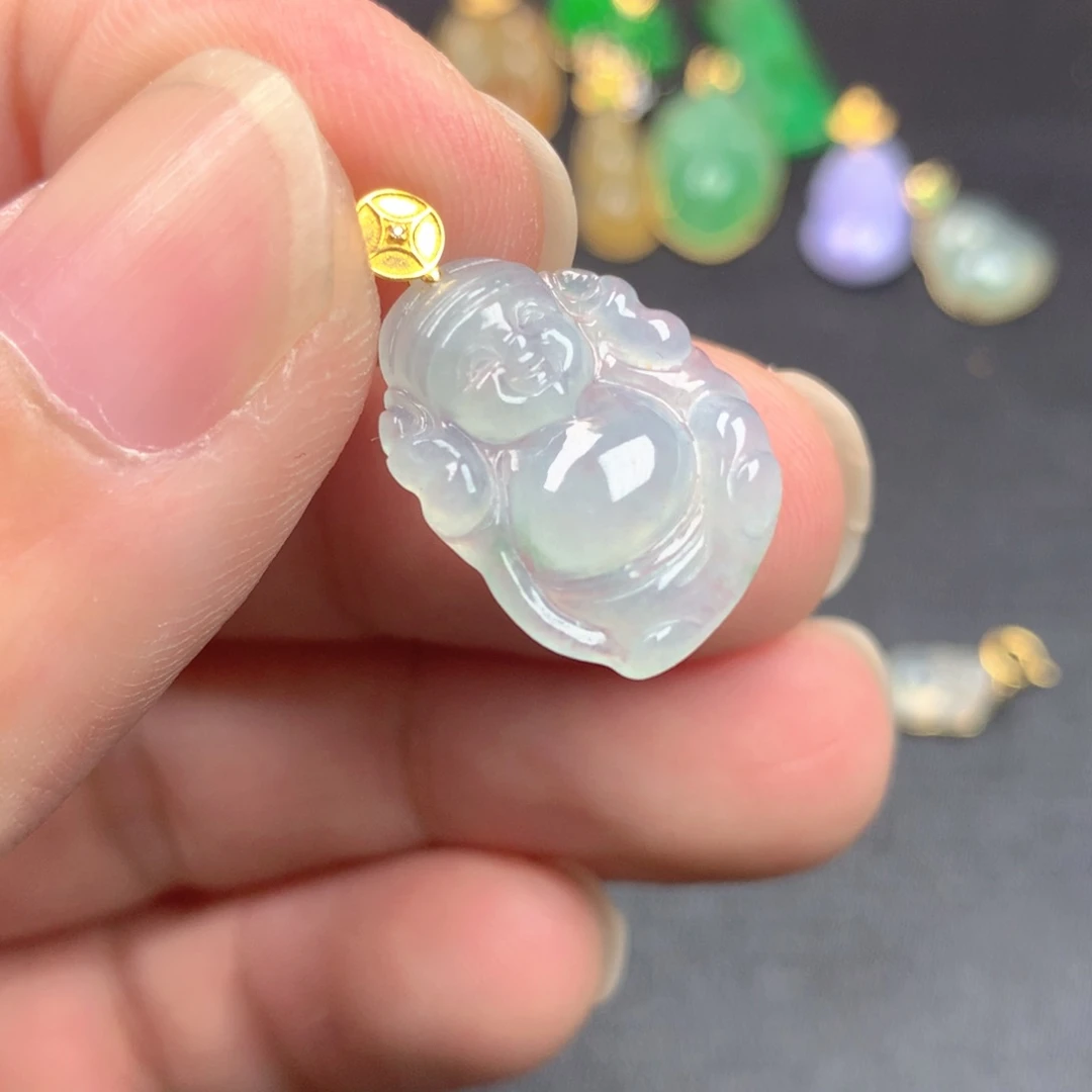 【闪购商品】颈饰18K金镶嵌翡翠翡翠