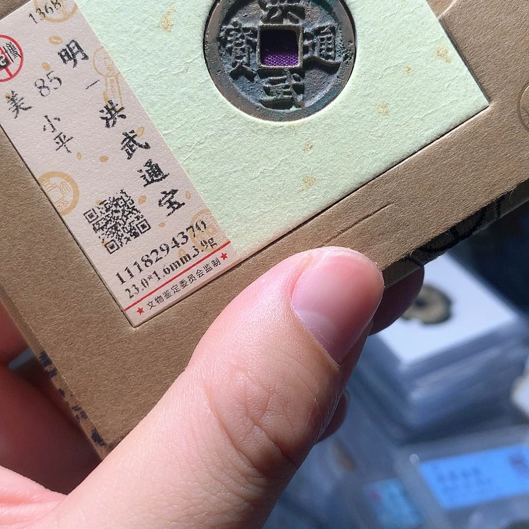 铜QY。洪武通宝85分4370