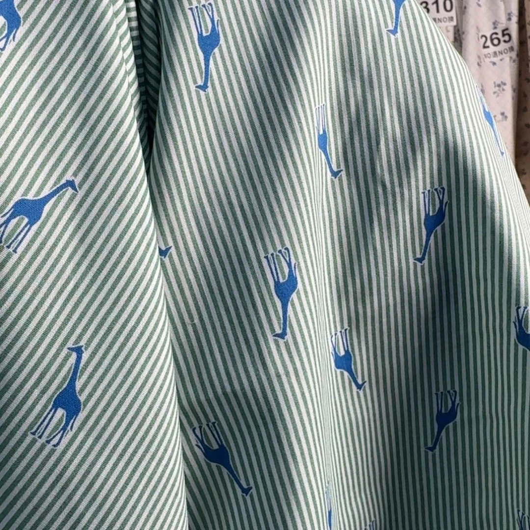 棉全棉瑕疵福利条纹绿色