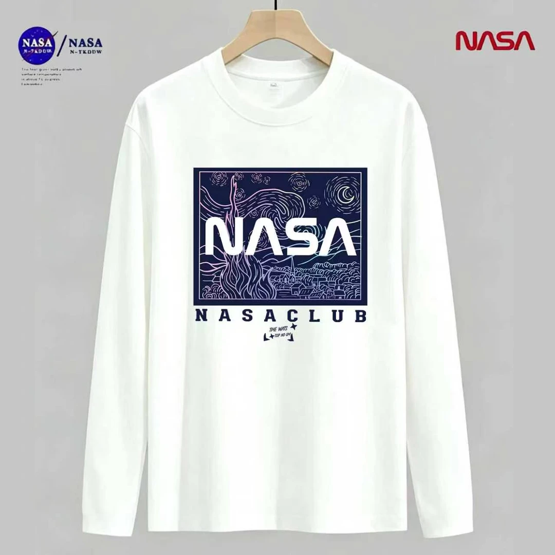 NASA联名秋衣微宽松秋冬情侣时尚男女同款休闲百搭长袖
