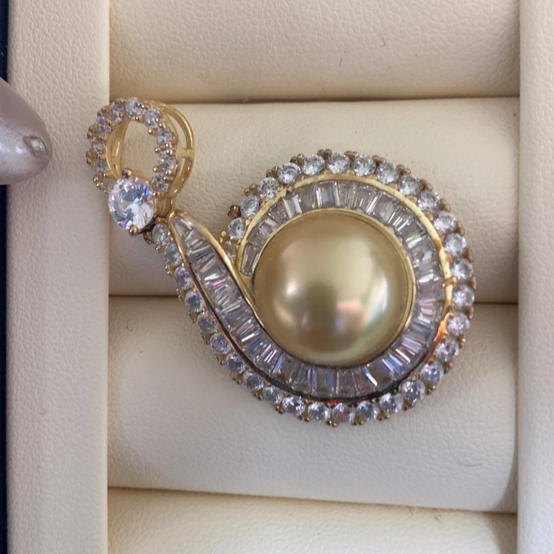 颈饰银S925镶嵌海水珍珠