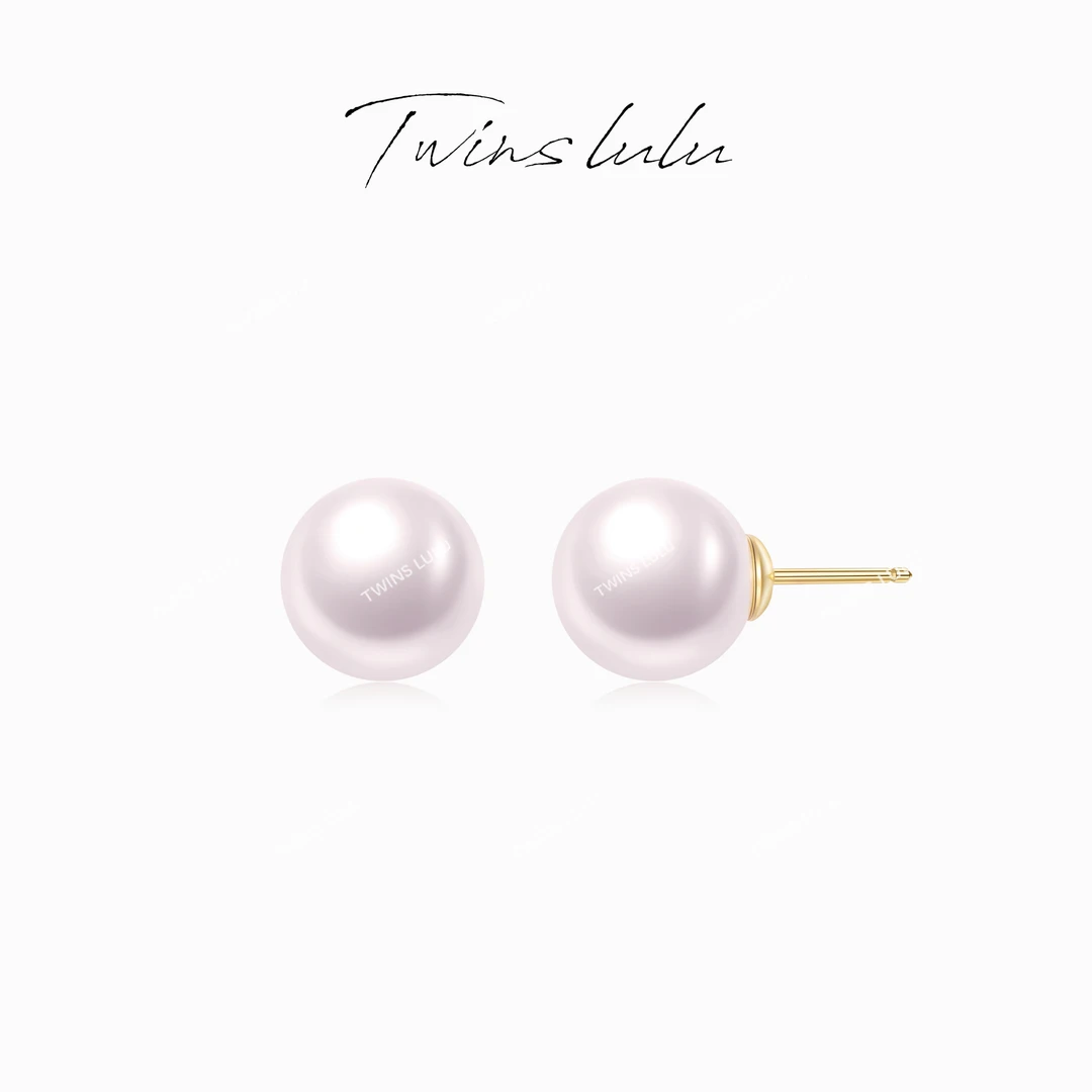 TWINS LULU 镀K金 百搭简约气质ins甜美珠珠耳环秋上新TSL1864