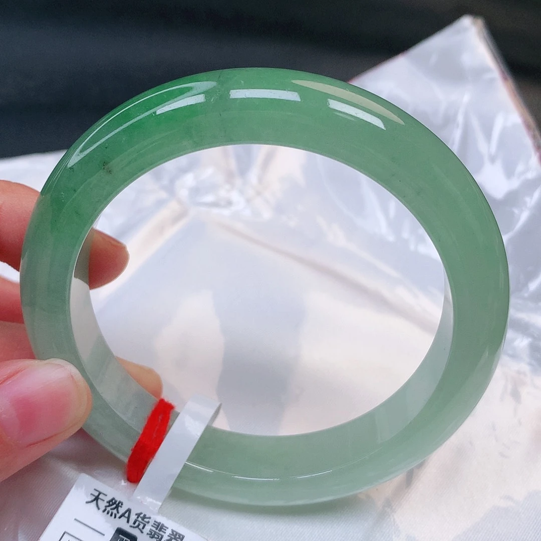 未镶嵌手镯翡翠妞*妈翡翠A货手镯245号