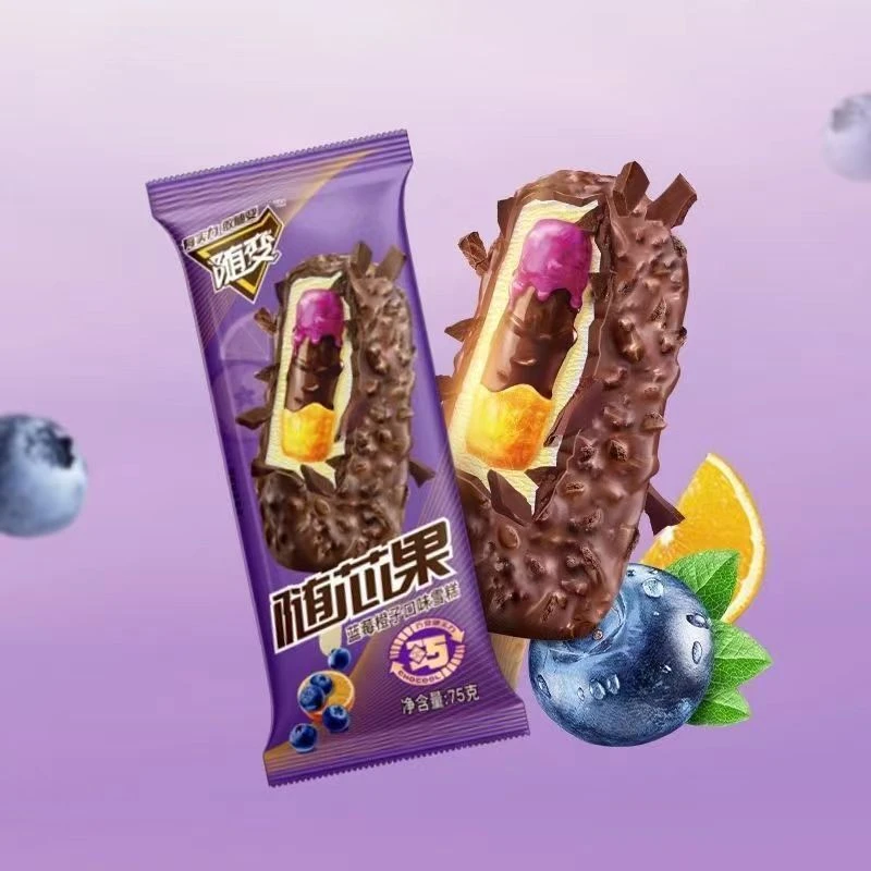 随变蒙牛经典随芯果蓝莓橙子雪糕冰淇淋蓝莓批发特惠商用网红雪糕雪糕同城配