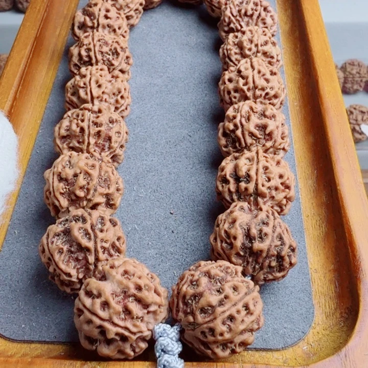 金刚菩提手串原生态梁五星双龙蜂窝头货