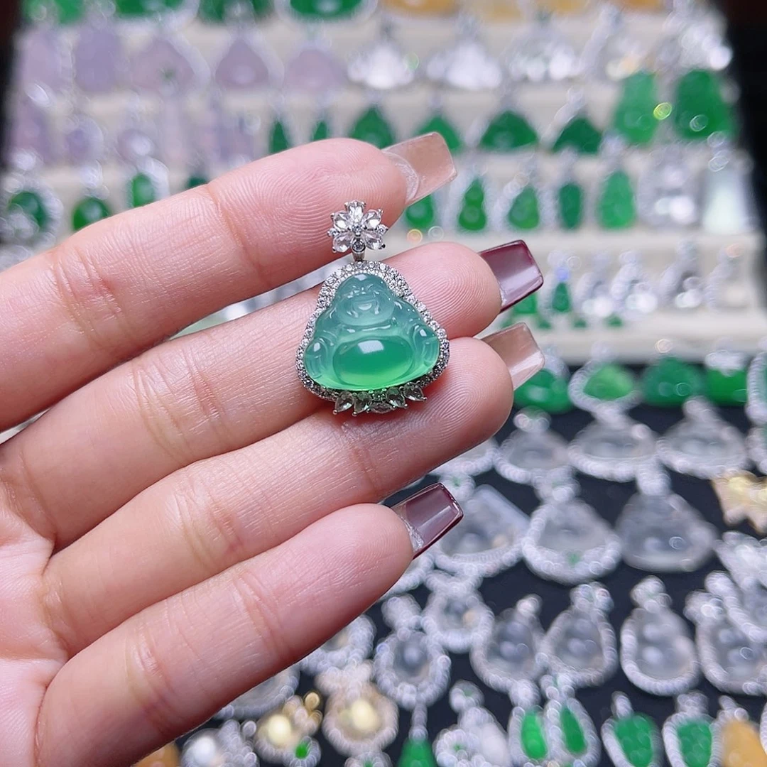 玛瑙/玉髓颈饰银S925镶嵌