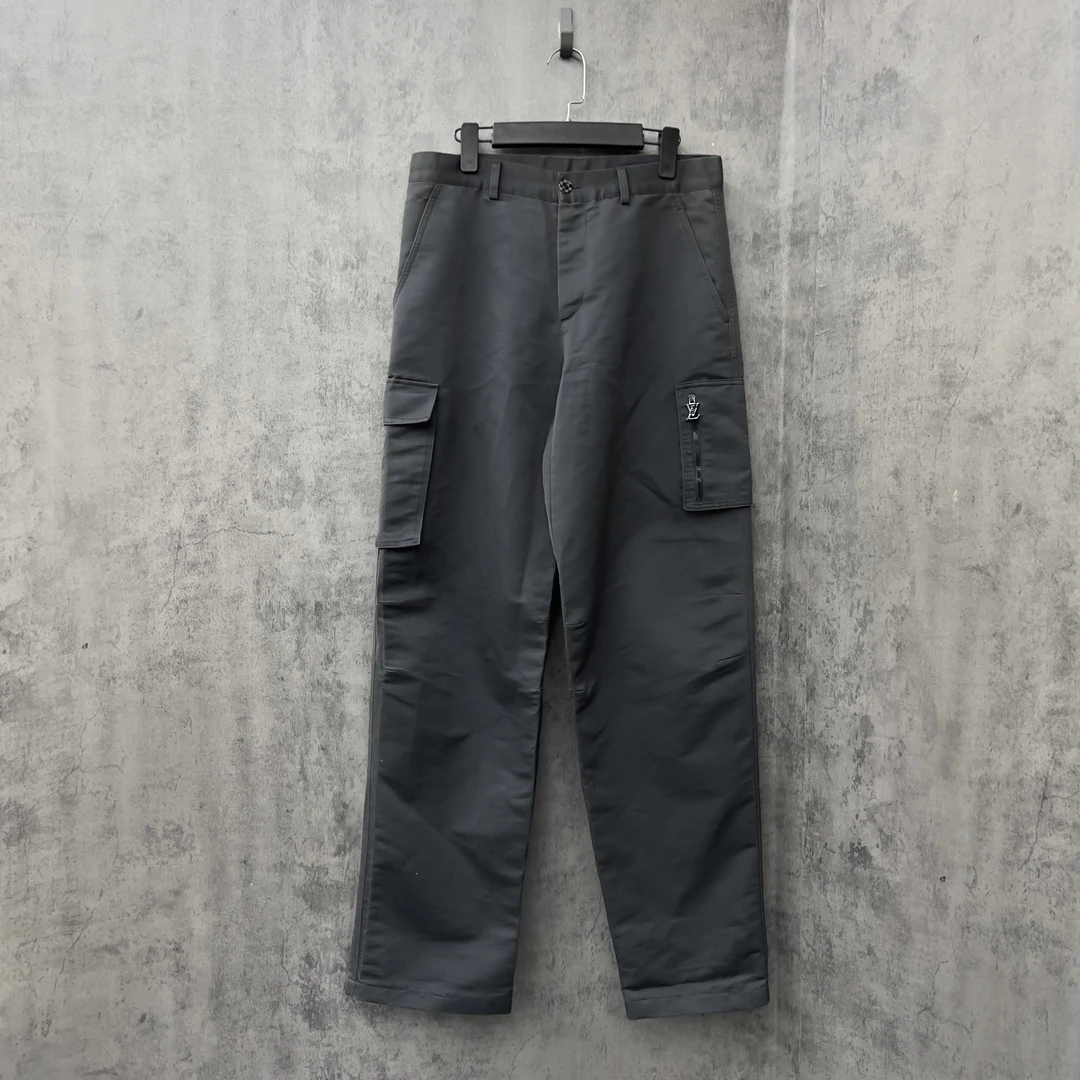 95新 LouisVuitton/路易威登 Lv棋盘格Logo工装休闲裤/WK122/38码
