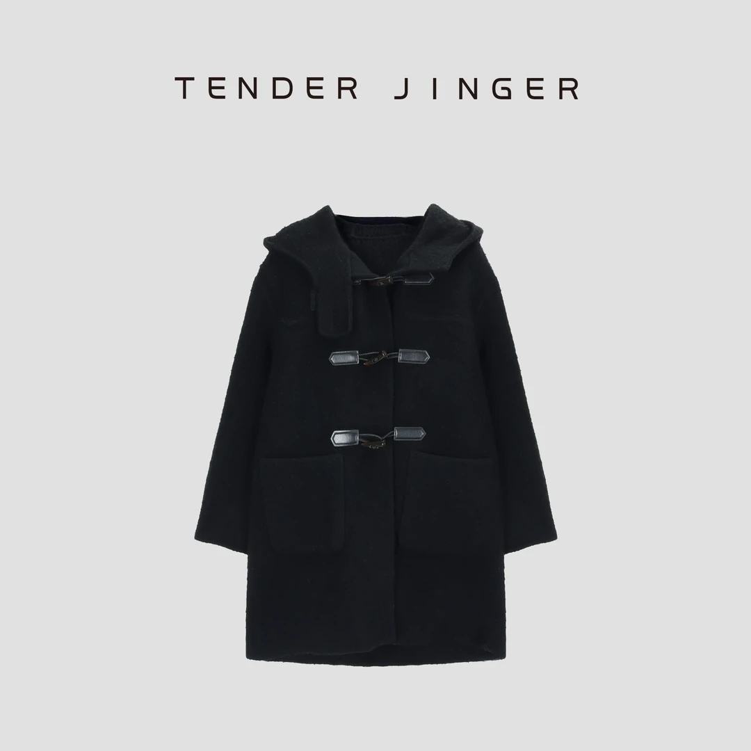 Tender Jinger|线下专供 阿尔巴卡牛角扣大衣T54YUY742U