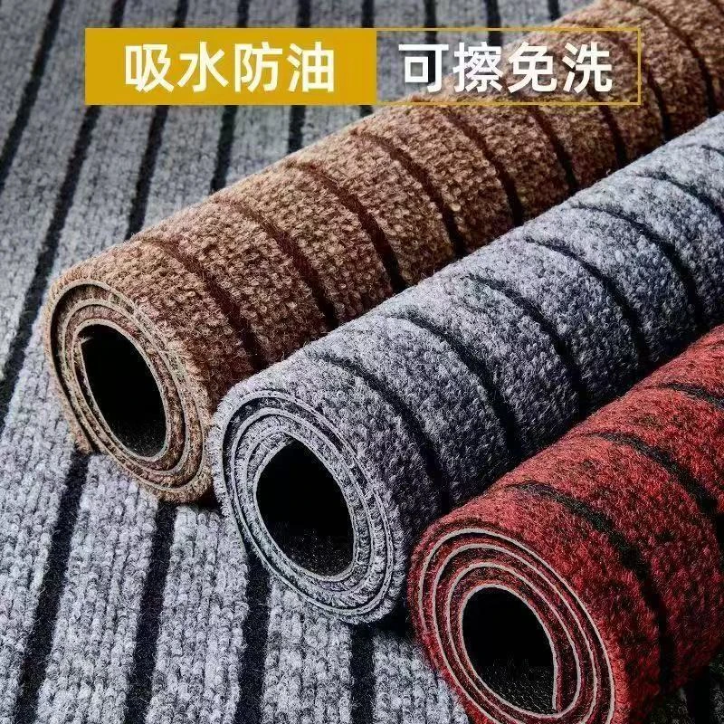 地垫地毯入户门厨房防滑防油防水TPR材质脚垫长方形条纹耐脏家用