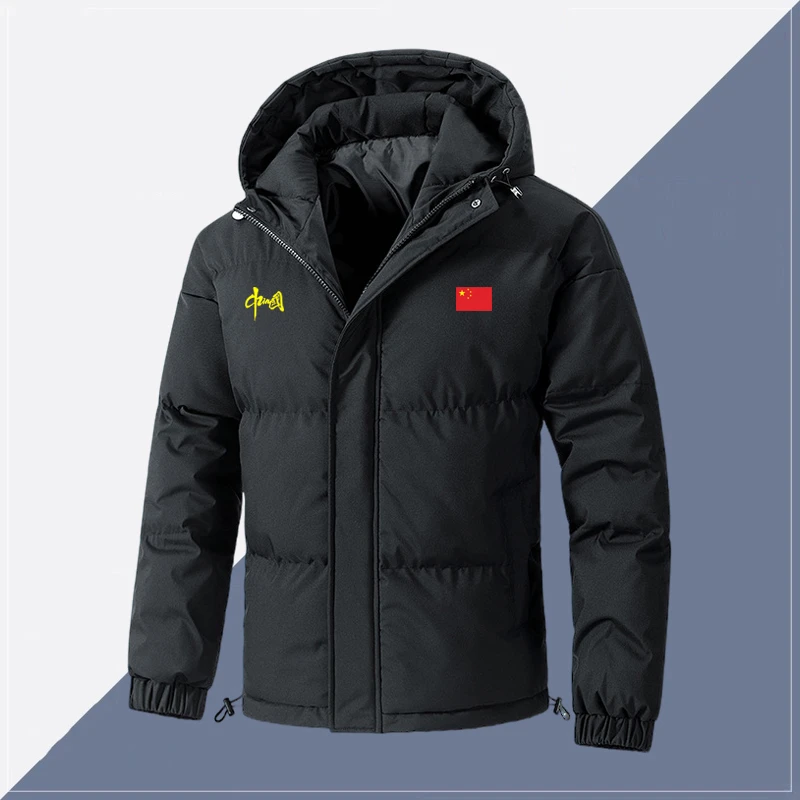 中国队运动棉服外套男女冬季China加厚保暖连帽夹克棉衣外套