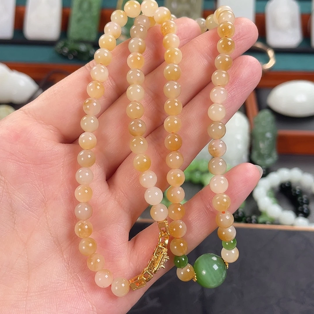 和田玉未镶嵌项链