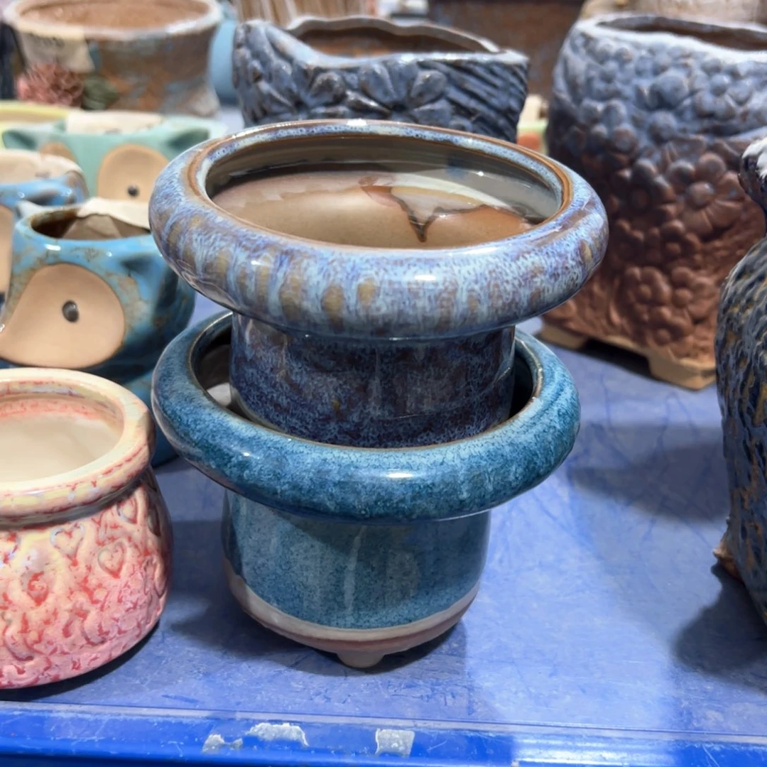 陶瓷多肉小花盆.@@1166