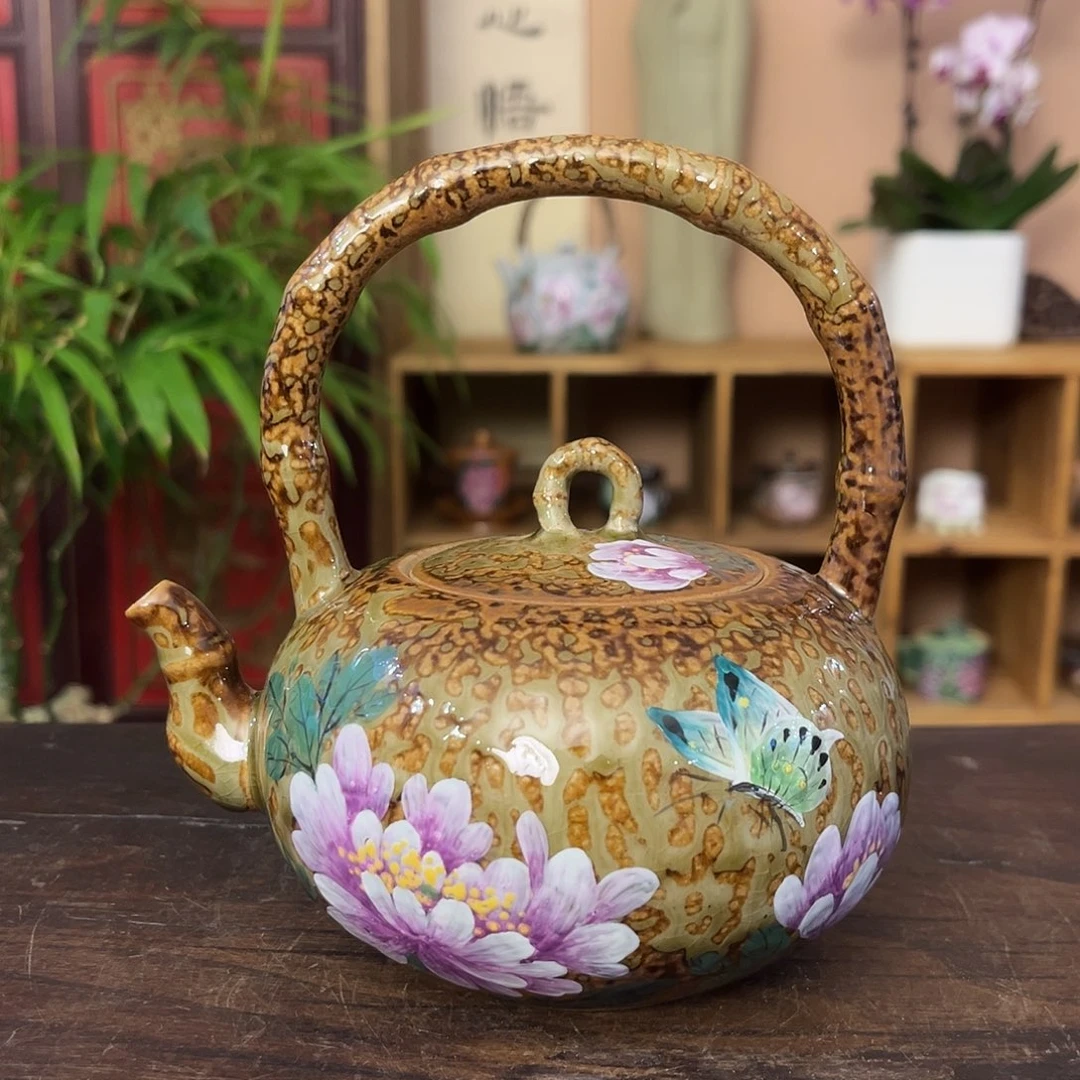 柴烧手工手绘陶瓷