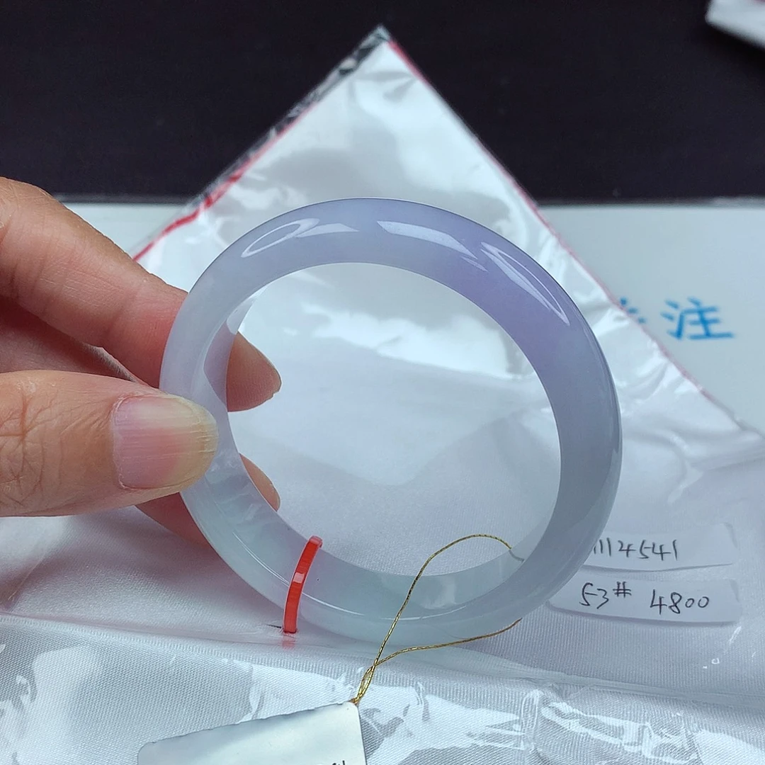 翡翠未镶嵌手镯53圈4541