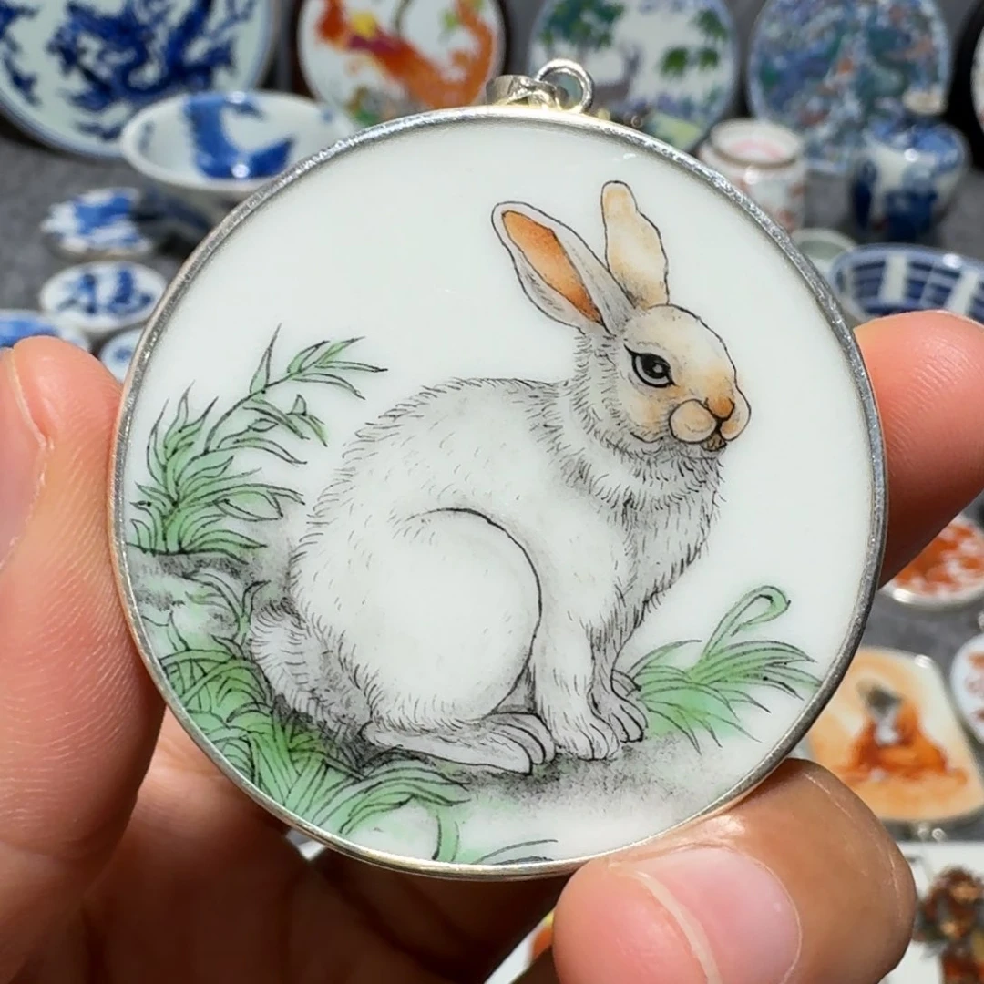 瓷片善*精品挂件一个