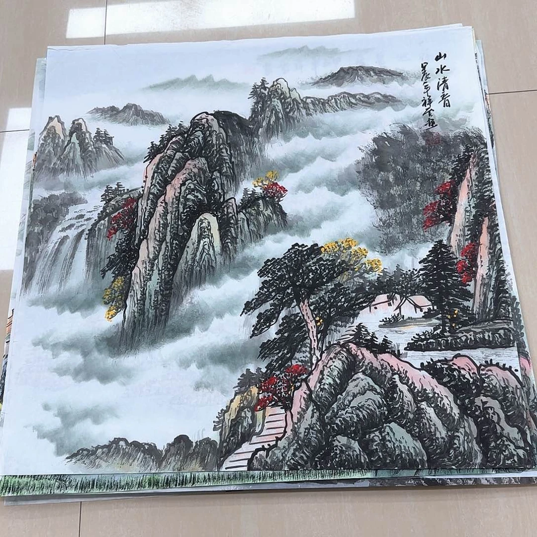 国画国画作品多次