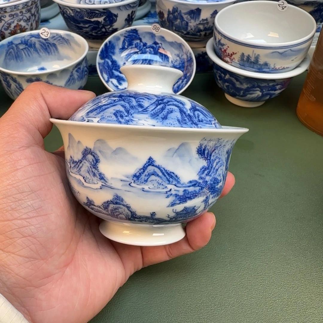 纯手工纯手绘茶具石头27