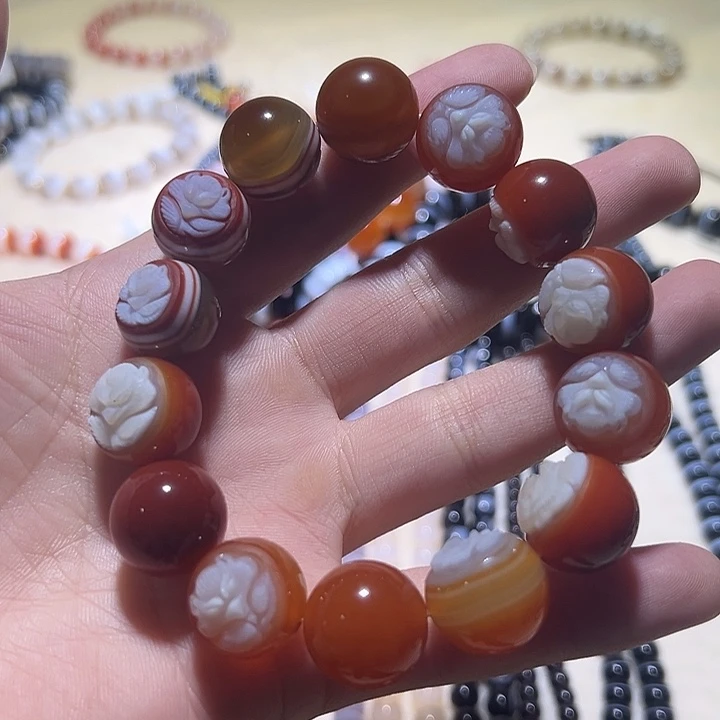 玛瑙/玉髓未镶嵌手链