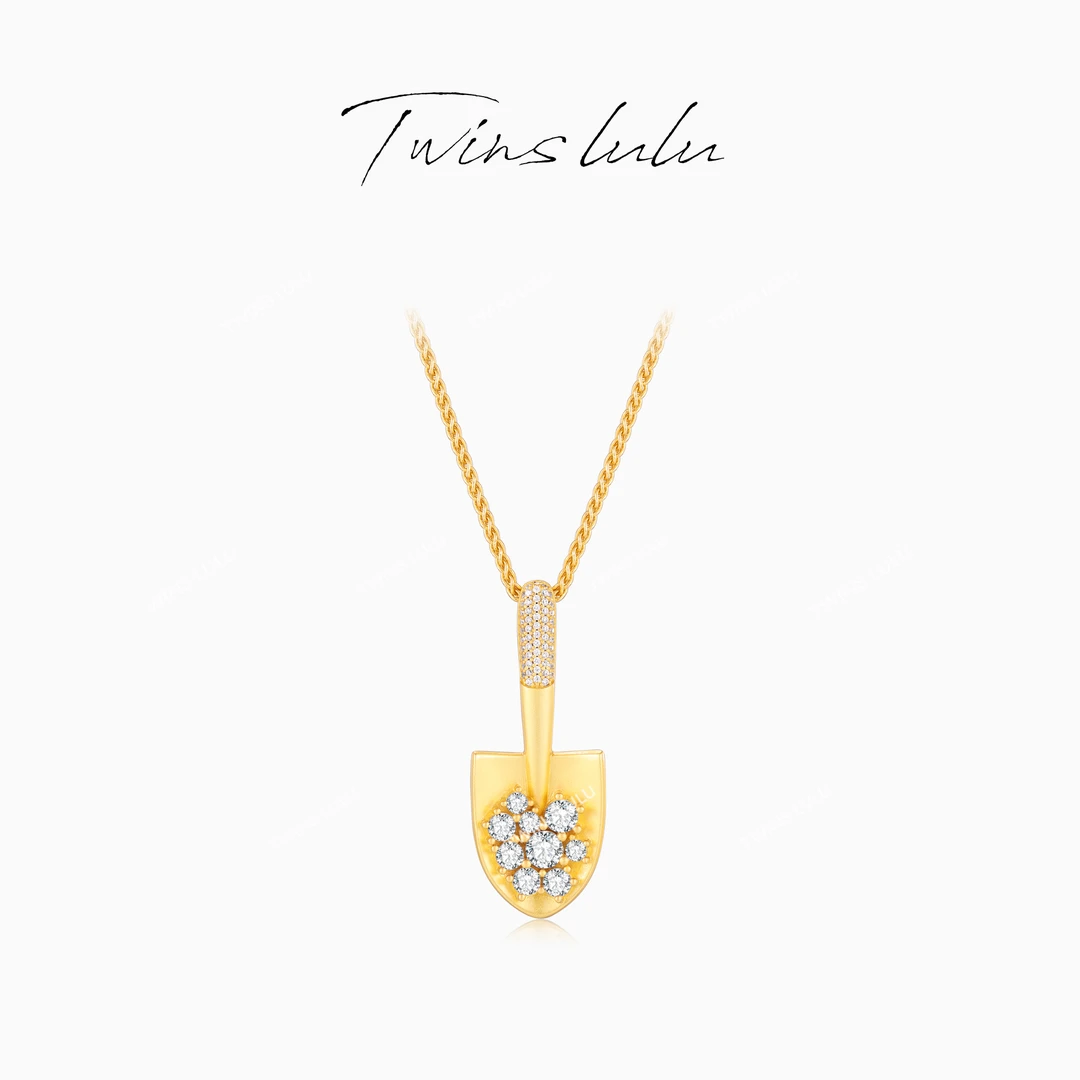 TWINS LULU 镀K金 小众气质高级感设计感铲子项链TSJ8571