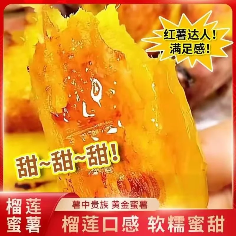 新鲜现挖软糯香甜榴莲蜜薯黄心红薯地瓜番薯