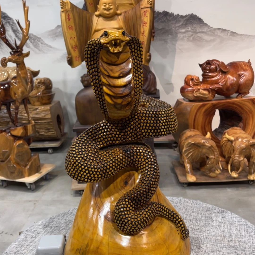 香樟木民****6香樟木手工雕刻蛇