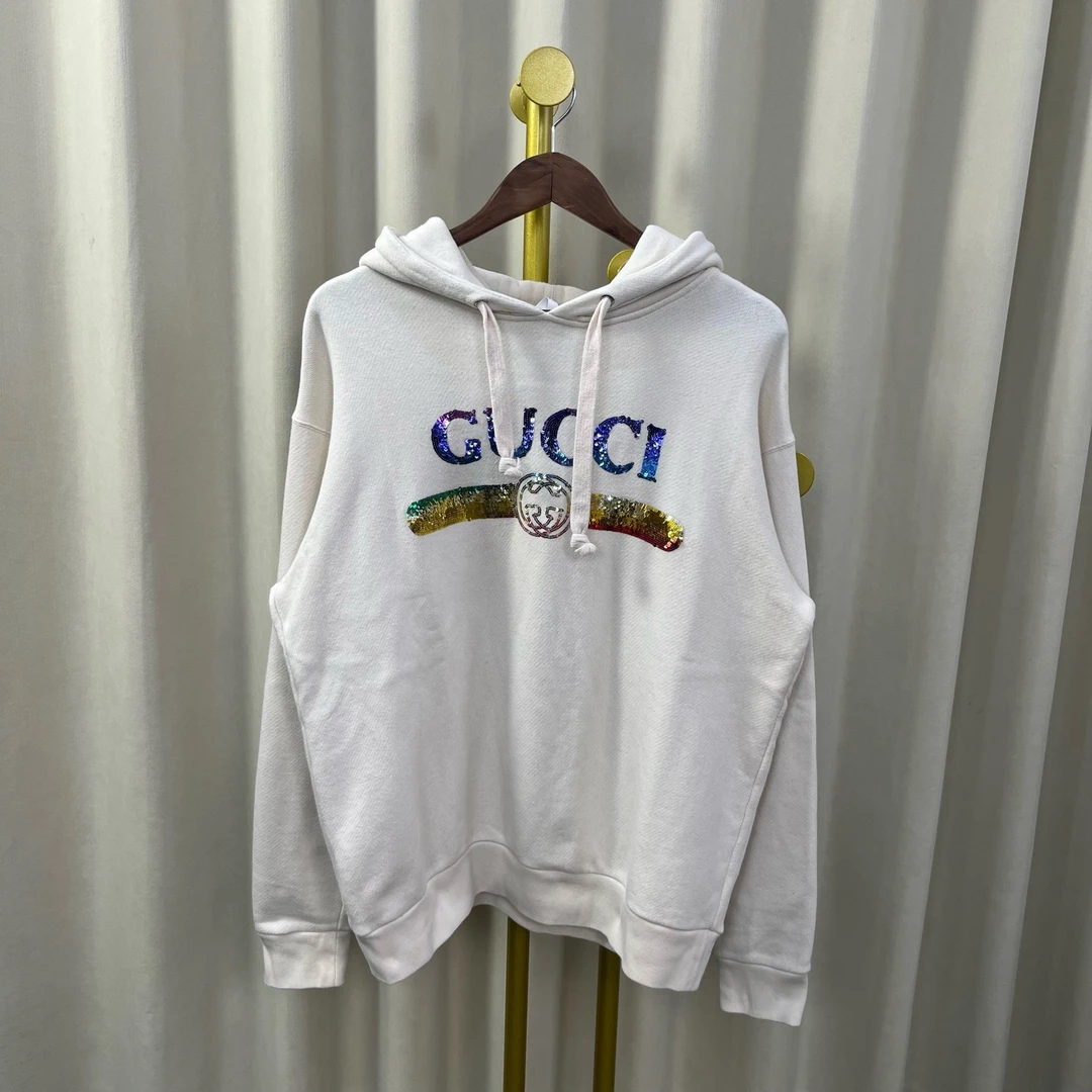 99新 GUCCI/古驰 鳞片腰带帽衫 s码