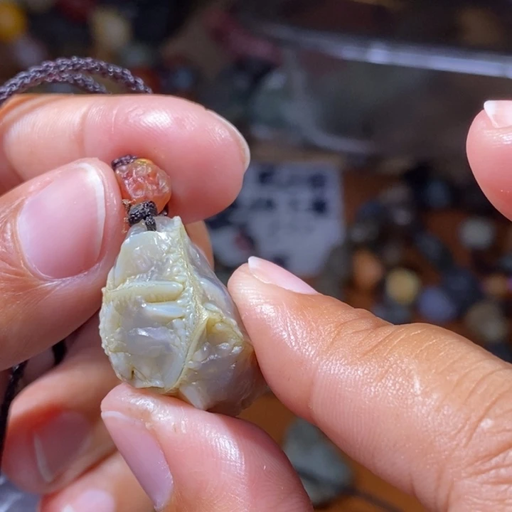 玛瑙/玉髓珠宝半成品未镶嵌米**巴