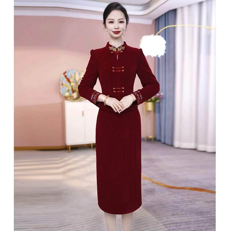 JG-24D312  新款2025年春季时尚气质优雅显瘦复古连衣裙 M-4XL